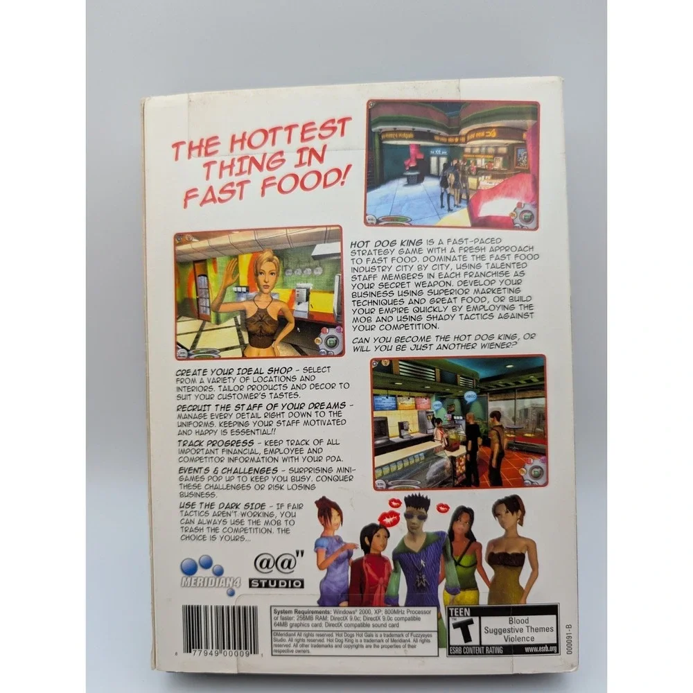 Hot Dog King (PC, 2007) Rare Hard To Find Franchise‎ Simulator